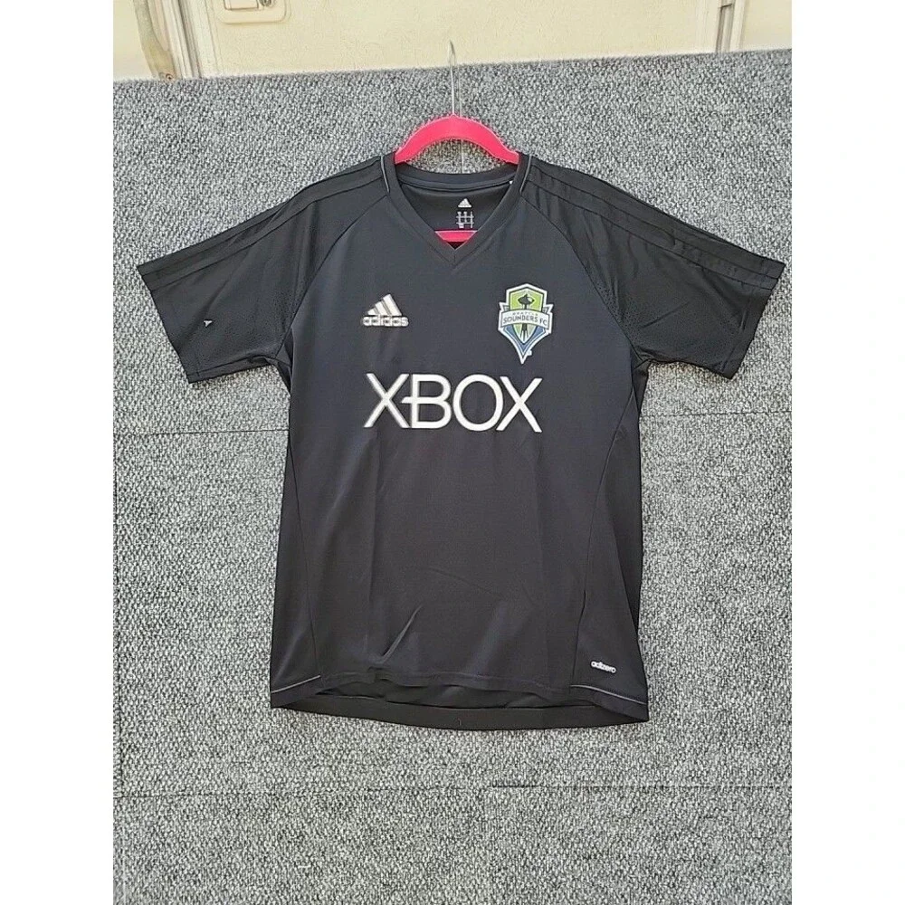 Adidas Seattle Sounders FC Training Jersey Xbox MLS Soccer 08 2016  Medium Black